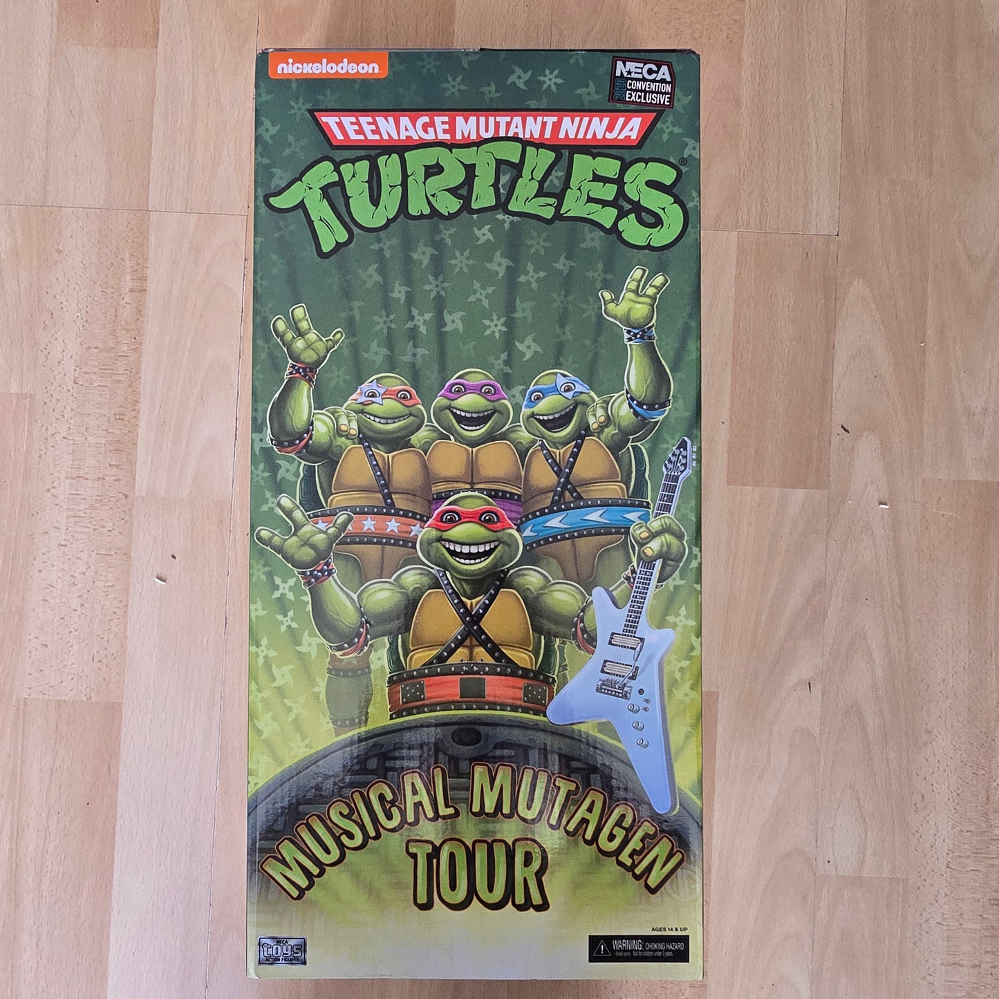 NECA TMNT Musical Mutagen Tour Figures - 2020 Convention Exclusive - Ex Display